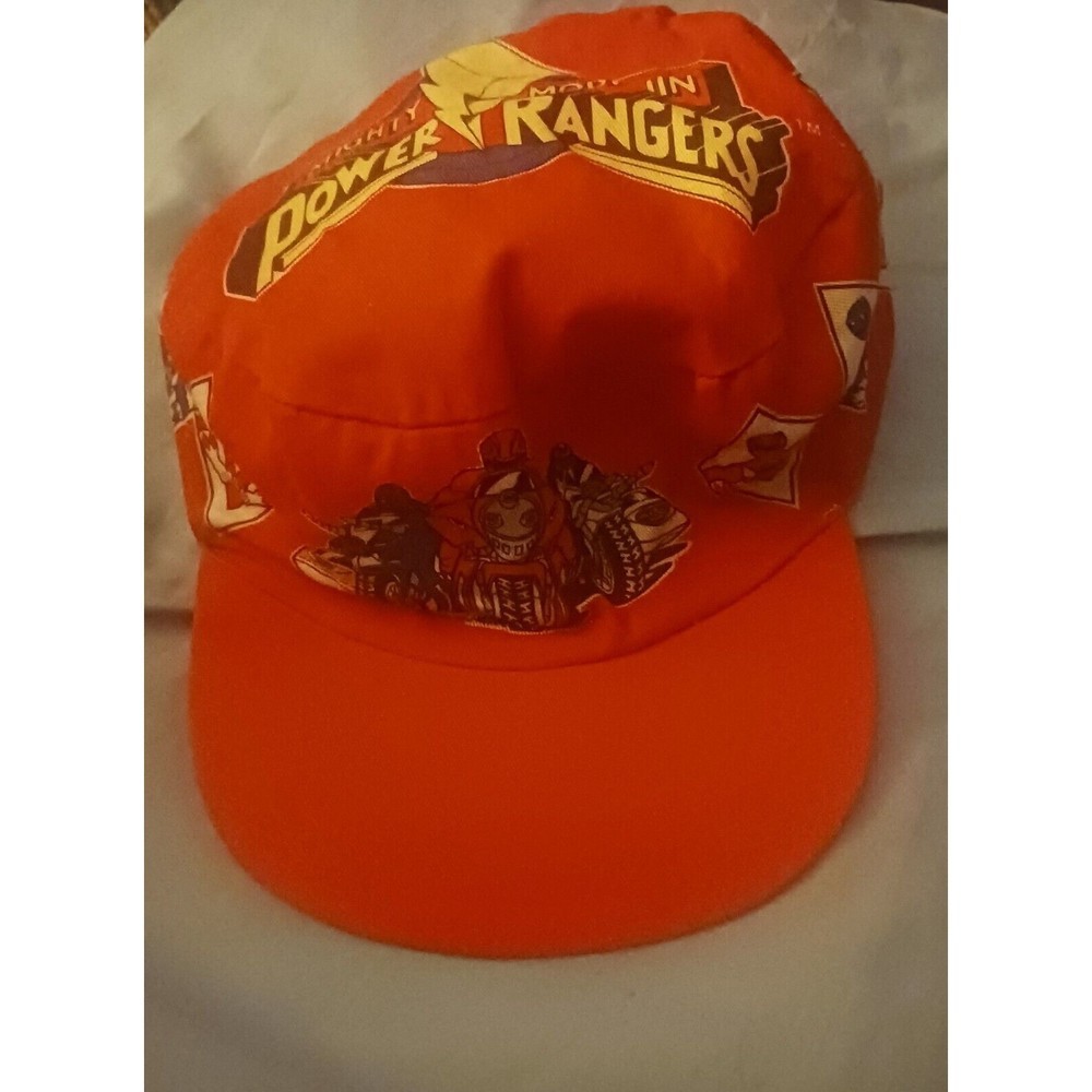 MIGHTY Morphin Power Rangers Hat Kids 1994 Saban 4-7 Bandai Vintage Rare Red